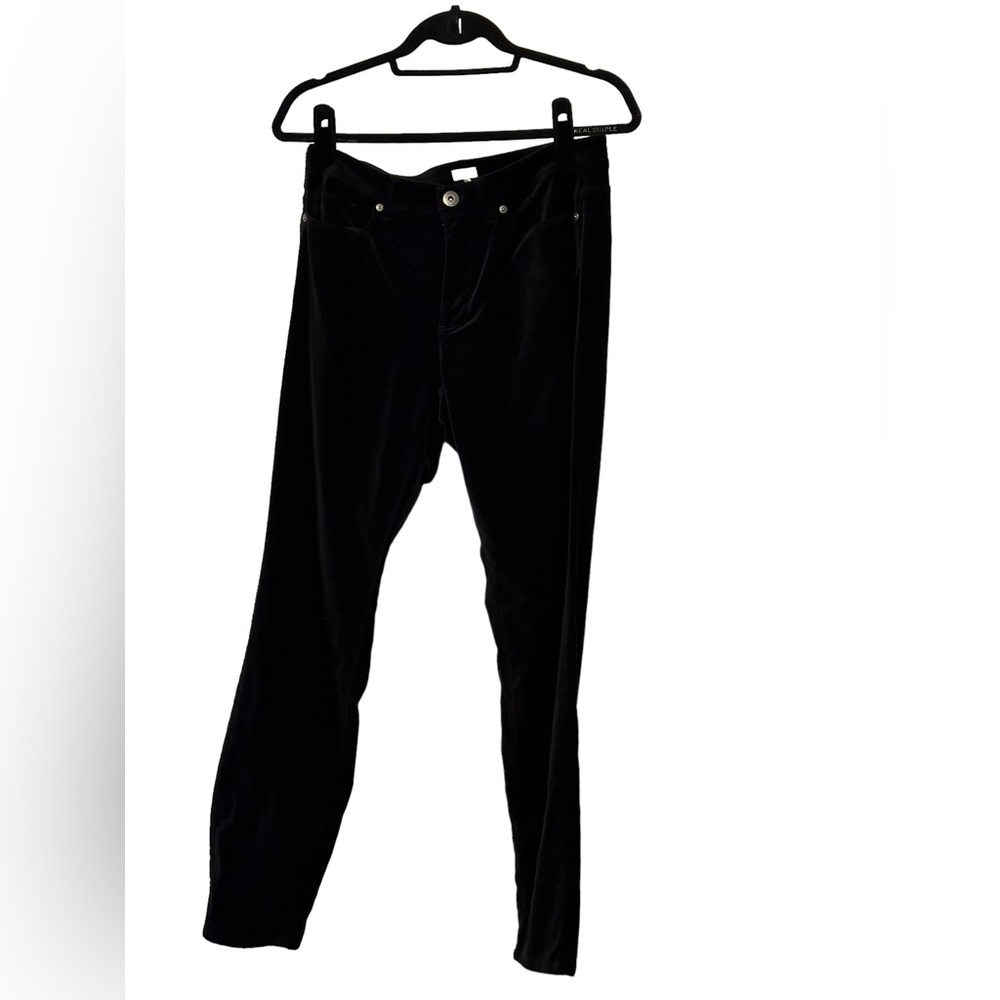 Black JJill brushed cords (velvety) size 8